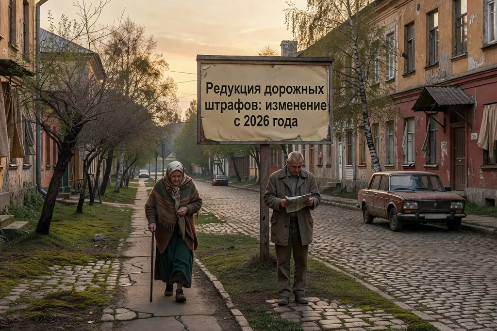 Scène documentaire illustrant amendes reduites moitie dans une région russe