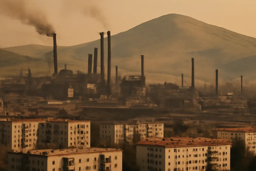 Vue de terrain liée à bachkirie construction nouveaux logements sociaux, Russie des régions