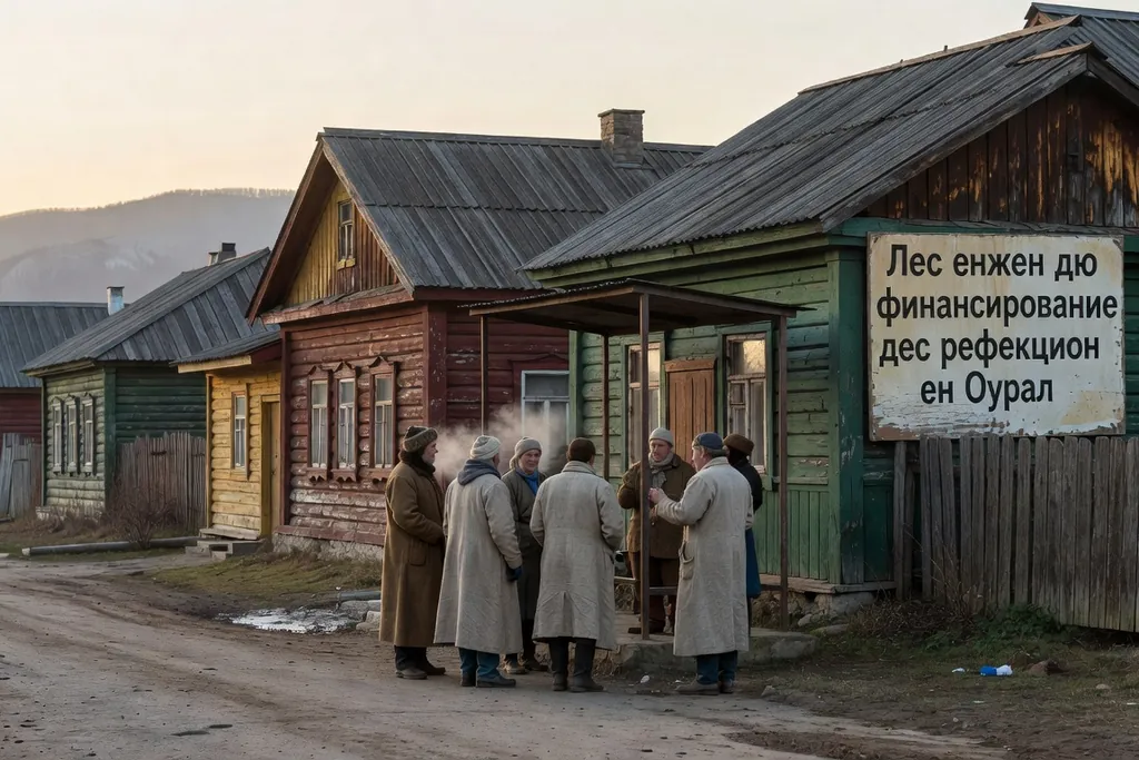 Scène documentaire illustrant comment financer refections dans une région russe