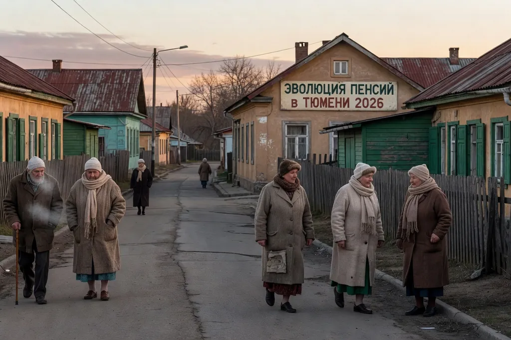 Scène documentaire illustrant complements pensions retraite dans une région russe