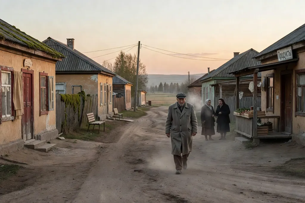 Scène documentaire illustrant contre parachutes dores messieurs deputes dans une région russe
