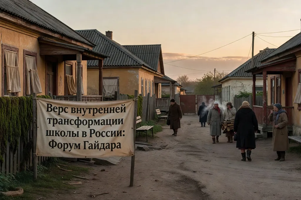 Scène documentaire illustrant gaidar ecole demain dans une région russe