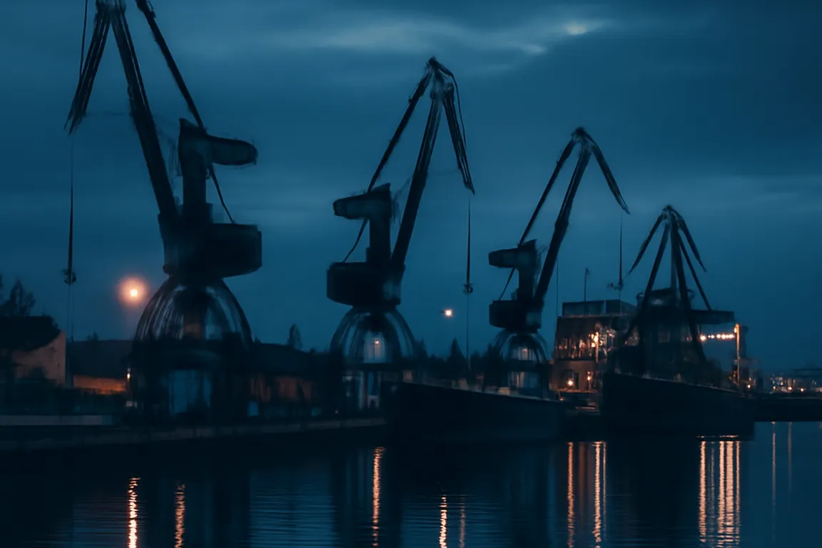 Port de Kaliningrad sur la mer Baltique