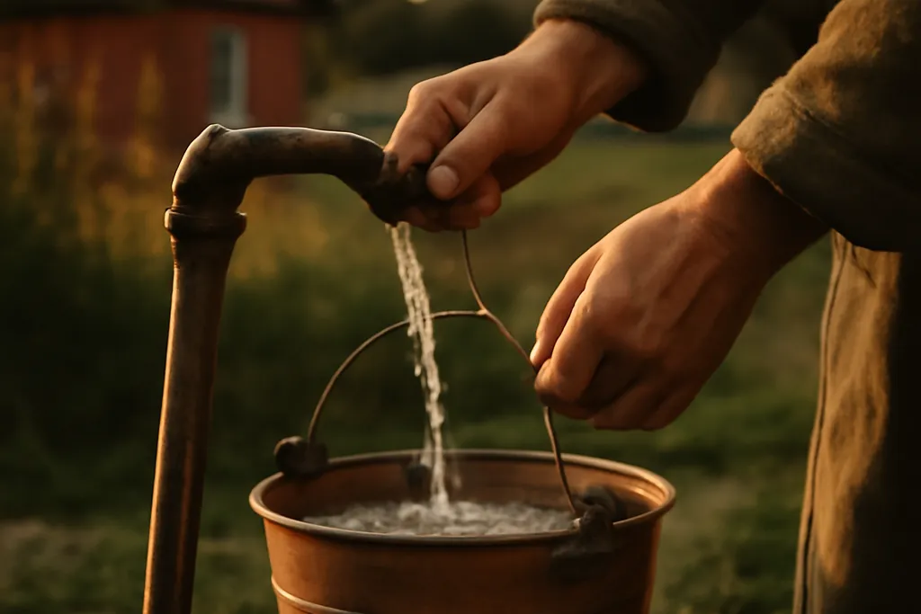 Vue de terrain liée à minerai fer empeche habitants approvisionnes eau, Russie des régions