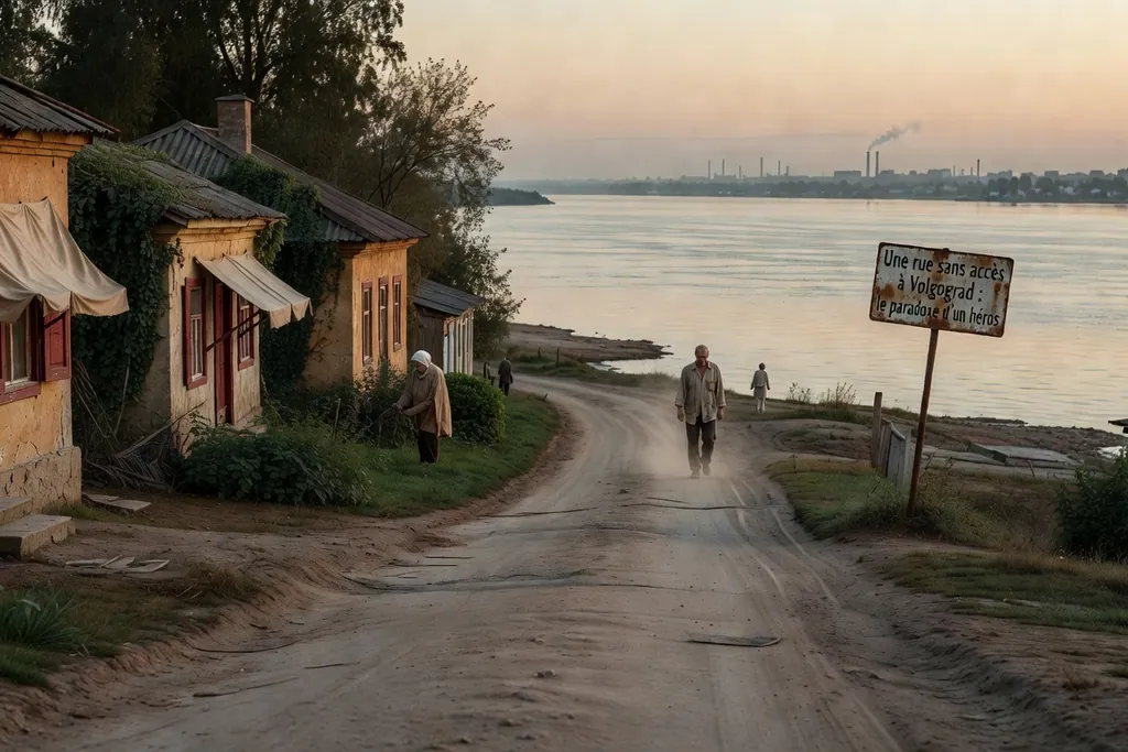 Scène documentaire illustrant nom heros donne rue existe dans une région russe