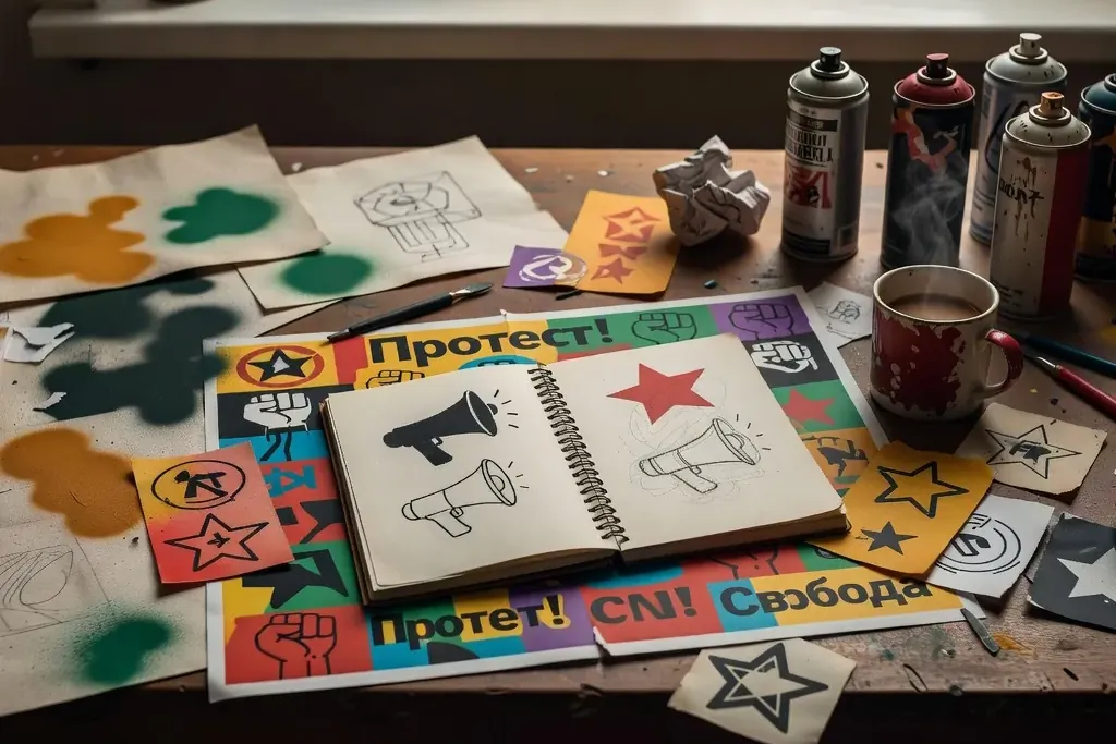 Détail documentaire : popart plus efficace que combat fronta