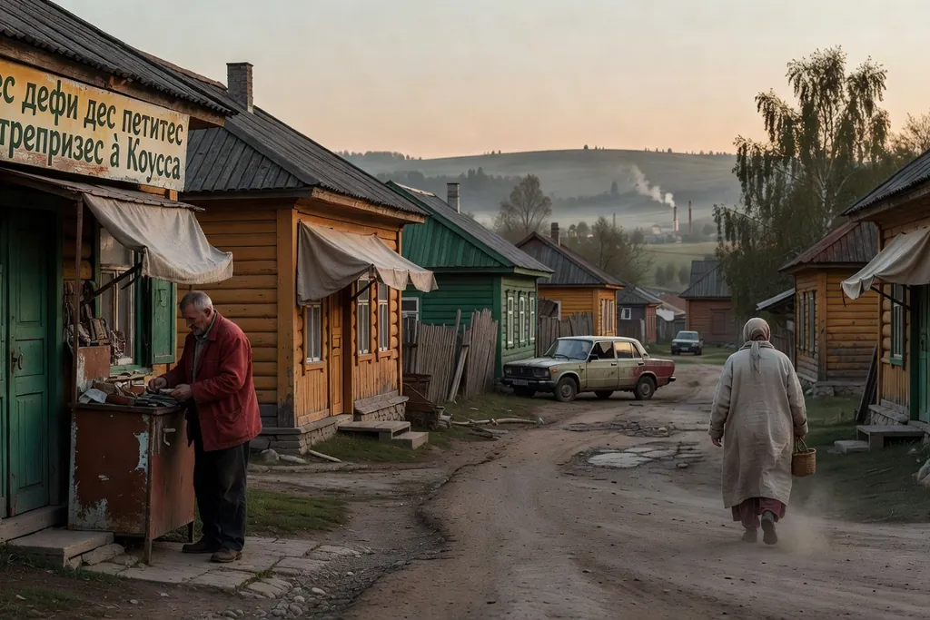 Scène documentaire illustrant qu est ce qui empeche petites entreprises se developper dans une région russe