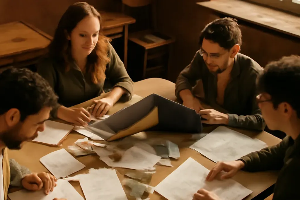 Image d'un groupe d'entrepreneurs partageant des idées et des expériences
