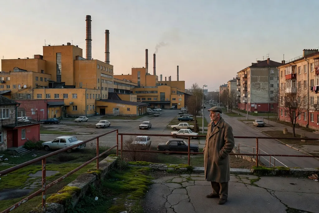 Scène documentaire illustrant togliatti licenciements automobile dans une région russe