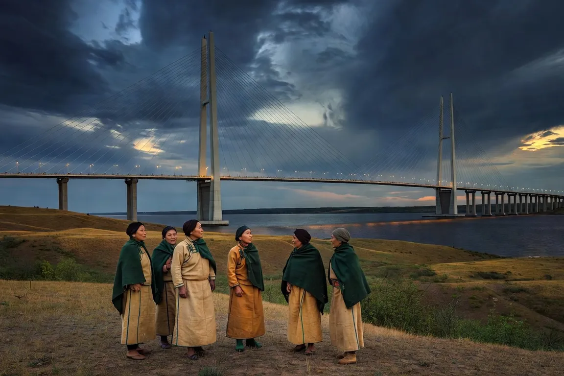 Pont du Bosphore oriental de Vladivostok au crépuscule