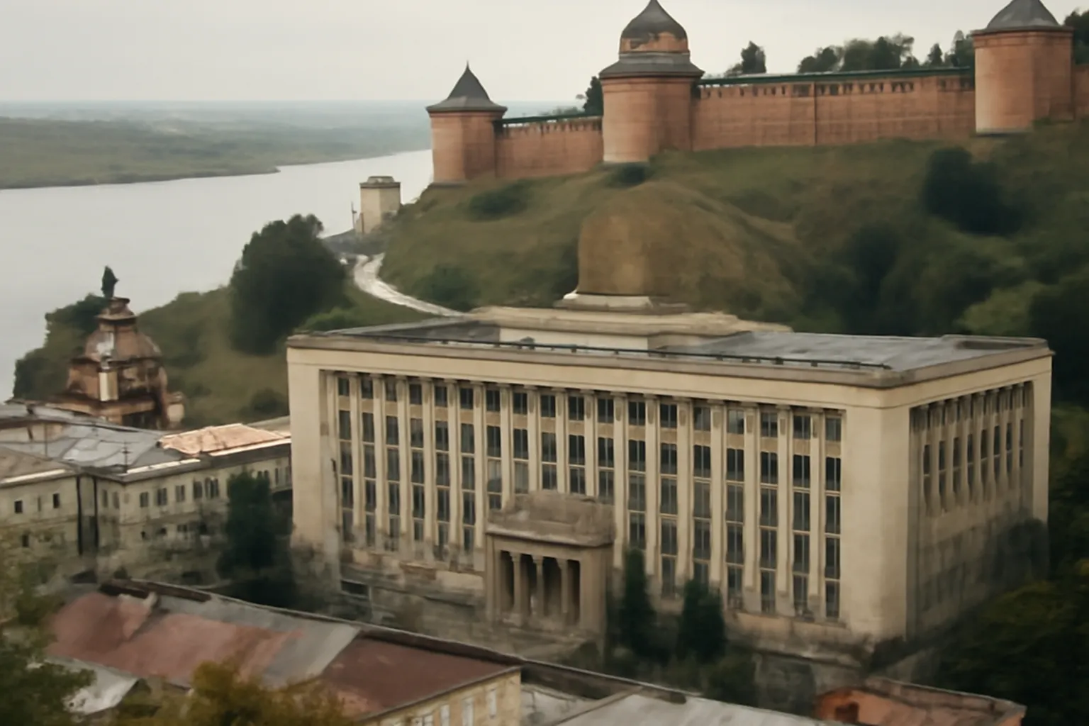 Université et centre-ville de Nijni Novgorod, base de recherche du criminologue Dmitri Orlov