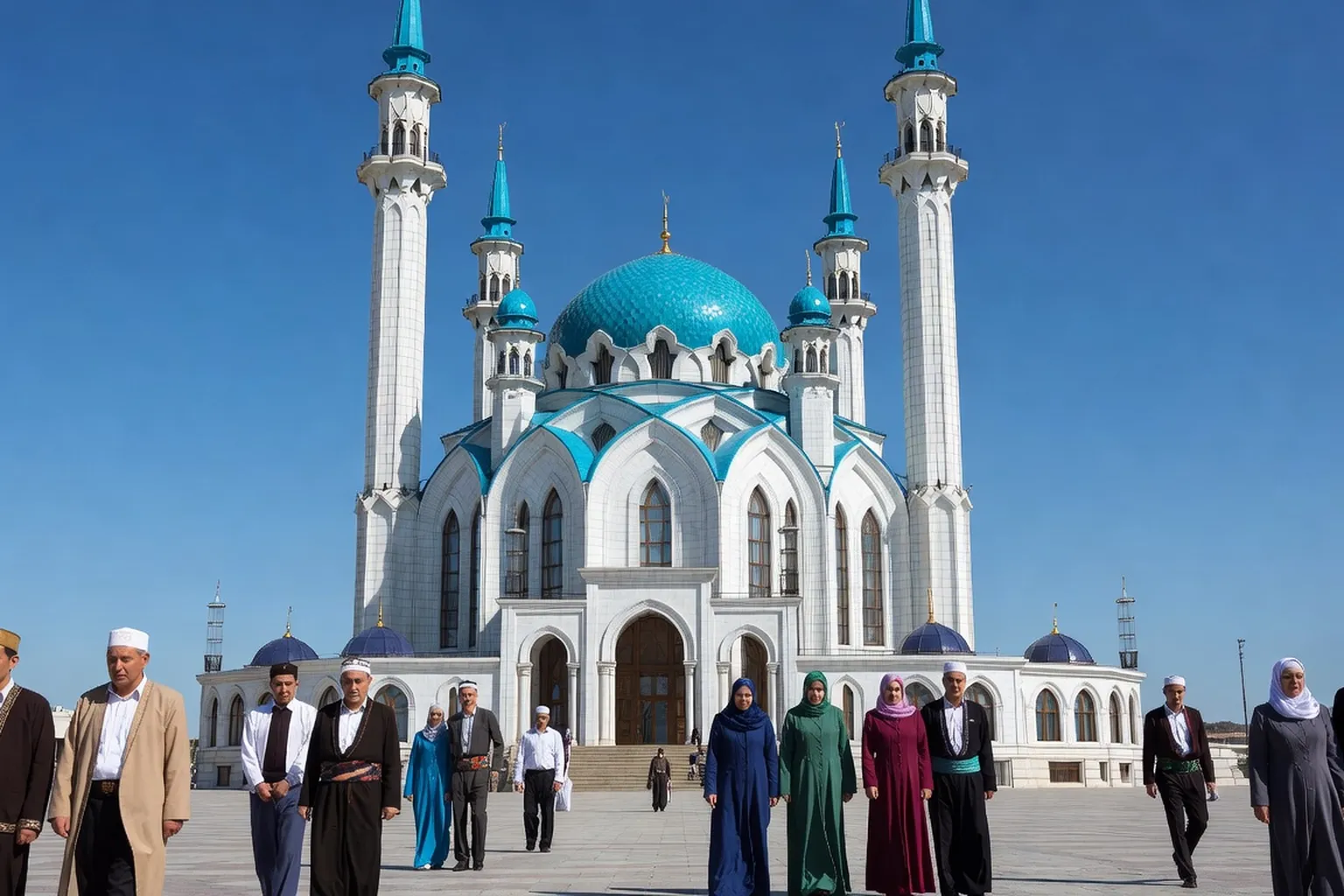 La mosquée Kul Sharif de Kazan, symbole de l'islam tatar dans le Tatarstan russe