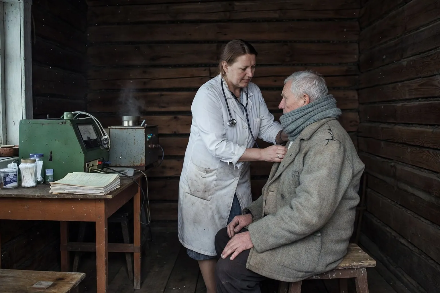 Poste médical rural en province russe